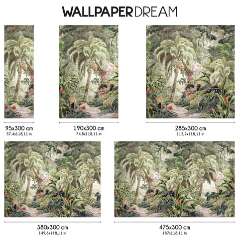 Carta da parati in Fibra di Vetro Bosco tropicale