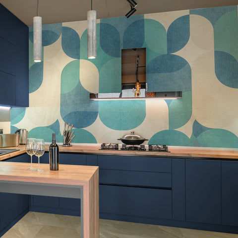 Carta da Parati Anni 70 - cucina