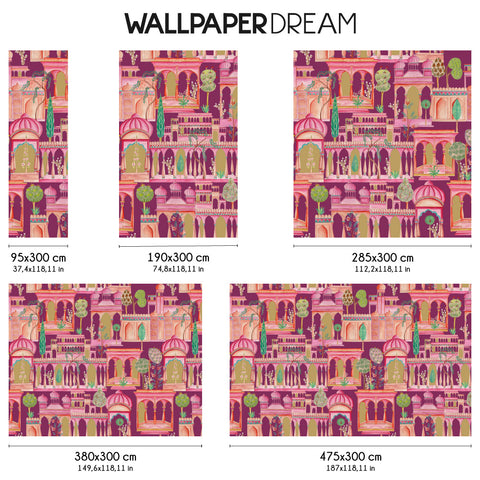 Carta da parati in Fibra di Vetro Città d'Oriente