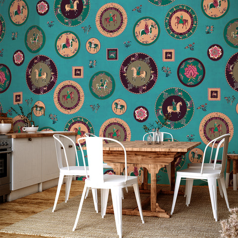 Carta da Parati Piatti artistici - sala da pranzo, cucina