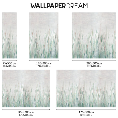 Carta da parati in Fibra di Vetro Fili d'erba