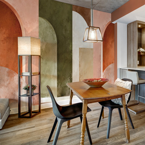 Carta da parati in Fibra di Vetro Archi metafisici - cucina