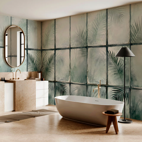 Carta da parati in Fibra di Vetro Serra Esotica - bagno