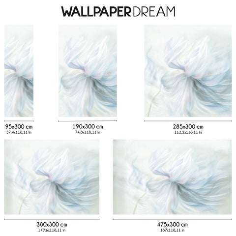 Carta da parati in Fibra di Vetro  Spirale floreale