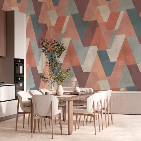 Carta da parati Cretto colorato - per sala da pranzo, cucina