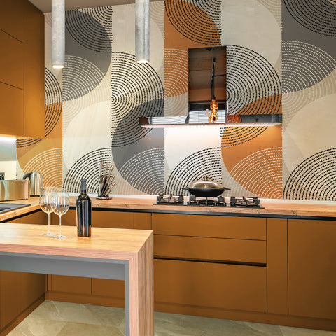 Carta da parati Mezzelune - cucina