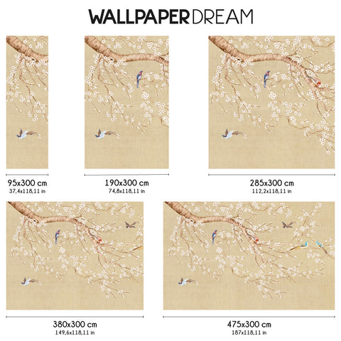 Carta da parati in Fibra di Vetro Fiori di neve