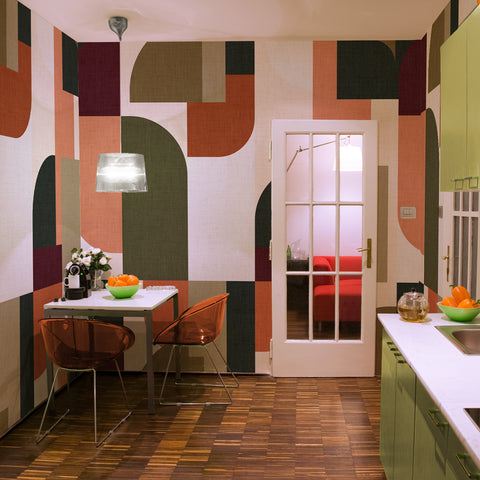 Carta da parati Tessere moderne - cucina, per sala da pranzo