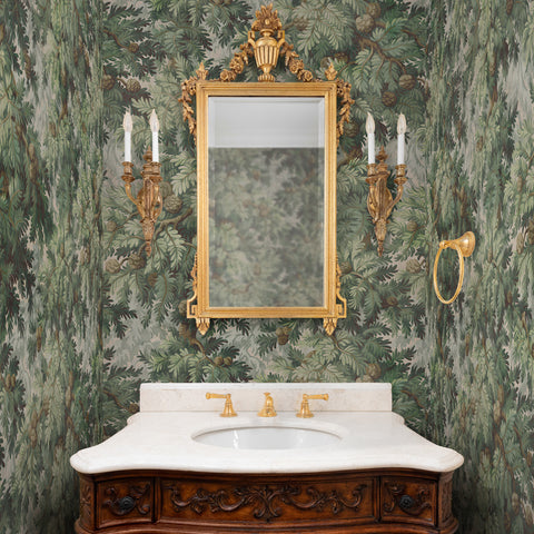 Carta da parati Toile Quercia - bagno