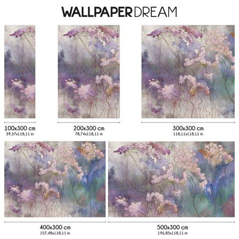 Carta da parati Flower Aura dimensioni