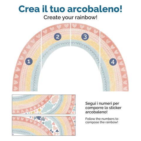 Arcobaleno pastello XXL
