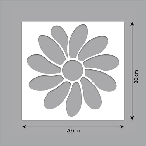 Prato fiorito - Stencil per Pittura e Decorazione