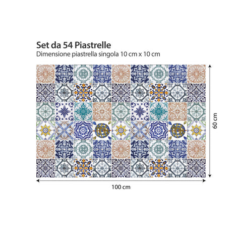 Decorazione bagno collage creativo | Adesivi per piastrelle