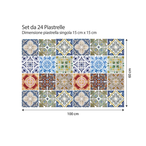 Decori creativi di Vietri | Adesivi per piastrelle