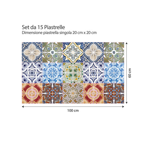 Decori creativi di Vietri | Adesivi per piastrelle