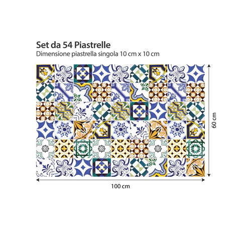 Collage anni 60 | Adesivi per piastrelle