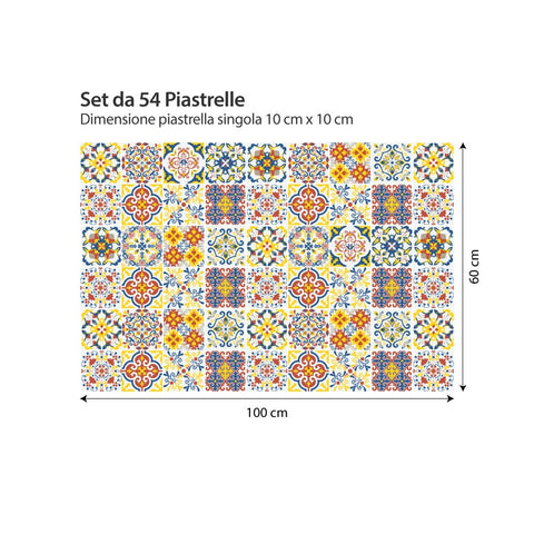 Decoro barocco | Adesivi per piastrelle