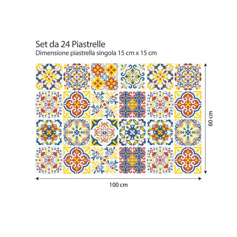 Decoro barocco | Adesivi per piastrelle