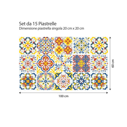 Decoro barocco | Adesivi per piastrelle