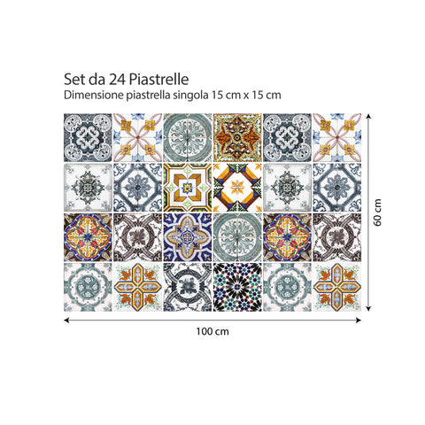 Decori retrò | Adesivi per piastrelle