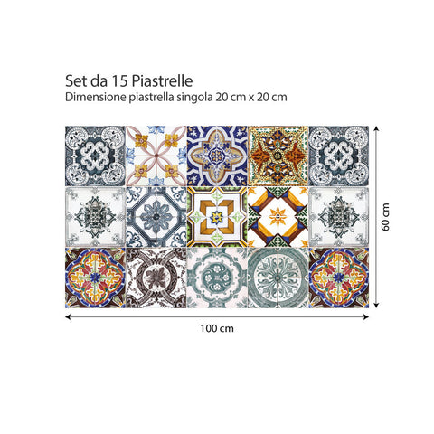 Decori retrò | Adesivi per piastrelle