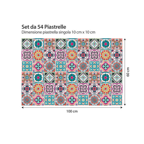Decori anni 70 | Adesivi per piastrelle