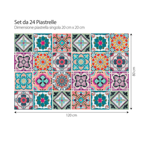 Decori anni 70 | Adesivi per piastrelle