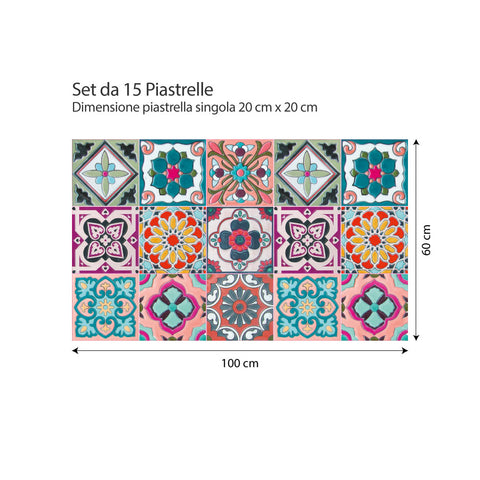 Decori anni 70 | Adesivi per piastrelle