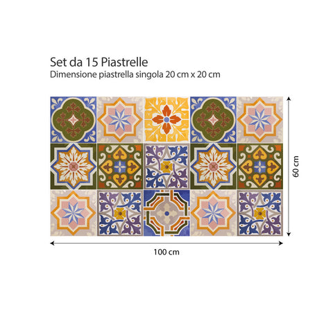 Decori forme retrò | Adesivi per piastrelle