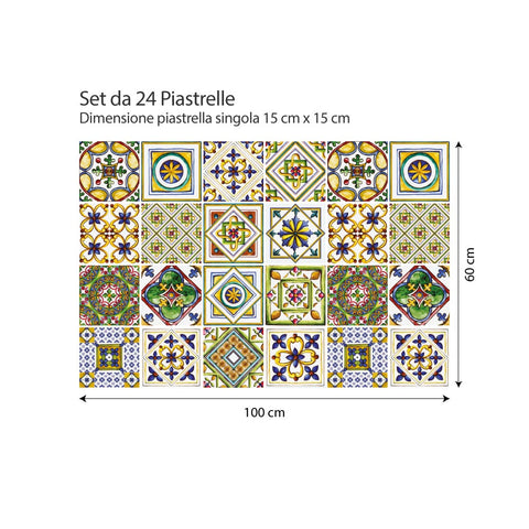 Fantasia retrò | Adesivi per piastrelle