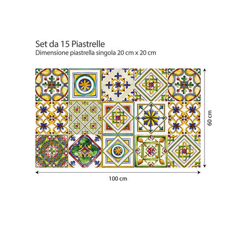 Fantasia retrò | Adesivi per piastrelle