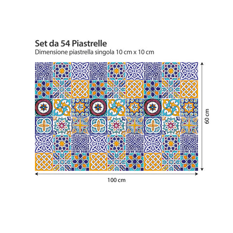 Adesivo per piastrelle Decori Portoghesi 10cm