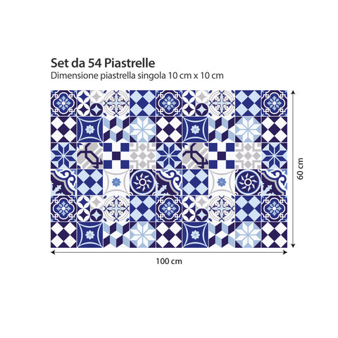 Blu portoghese | Adesivi per piastrelle