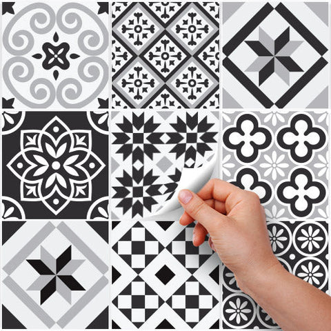 Ebony and Ivory | Adesivi per piastrelle