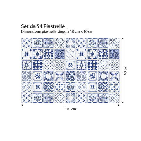 Adesivi per piastrelle Composizione vittoriana 10x10