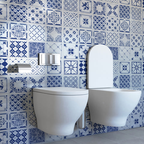 Adesivi per piastrelle Composizione vittoriana bagno