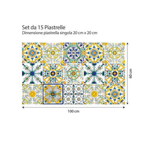 Adesivo per piastrelle Ventotene 20cm