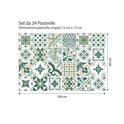 Adesivo per piastrelle Mumbay 15cm