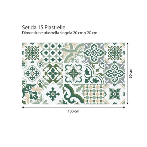 Adesivo per piastrelle Mumbay 20cm