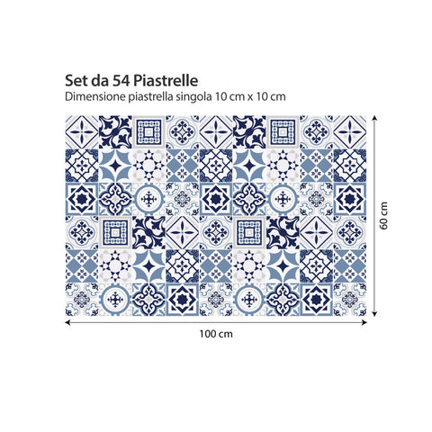 Fes blu | Adesivi per piastrelle
