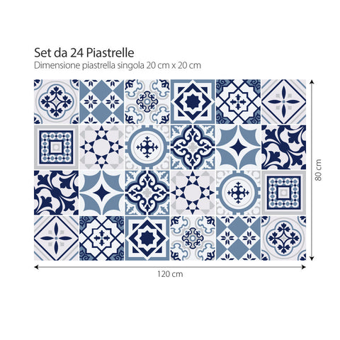 Fes blu | Adesivi per piastrelle