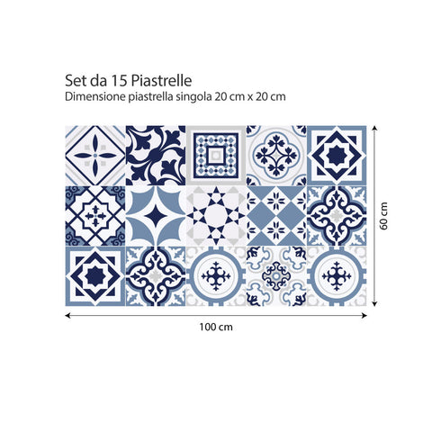 Fes blu | Adesivi per piastrelle