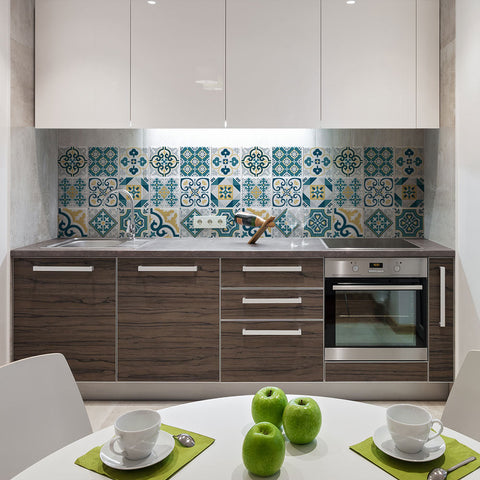 Adesivi per piastrelle cucina Funchal Verde 2