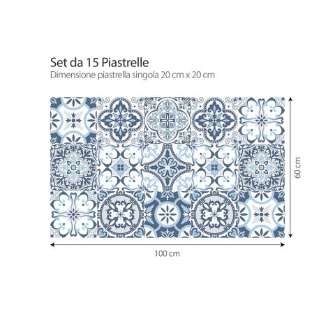 Adesivi per piastrelle Corfù 20cm