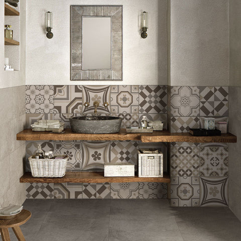 Adesivi per piastrelle bagno tortora