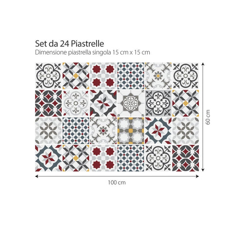 Adesivo per piastrelle Leopoli 15cm