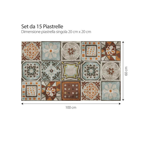 Adesivo per piastrelle Cancun 20cm