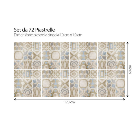 Adesivo per piastrelle Tulum  10x10