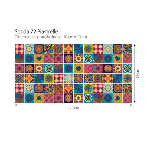 Adesivi colorati per piastrelle Santa Luzia 10x10