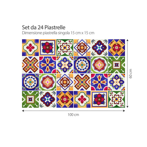 Adesivo per piastrelle Panarea 15cm